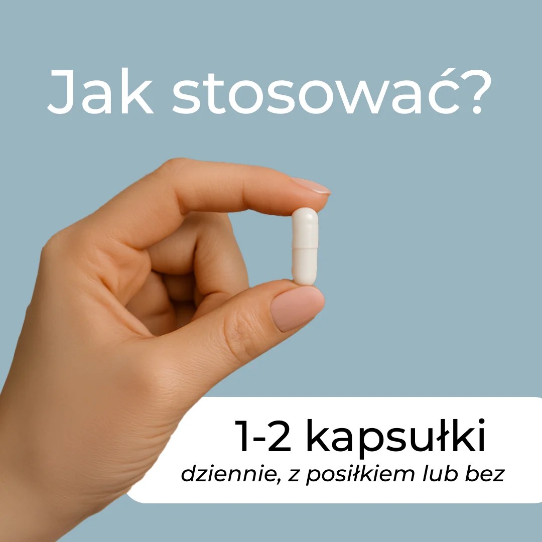 Instrukcja stosowania Calcium Citrate Malate – 1–2 kapsułki dziennie, z posiłkiem lub bez