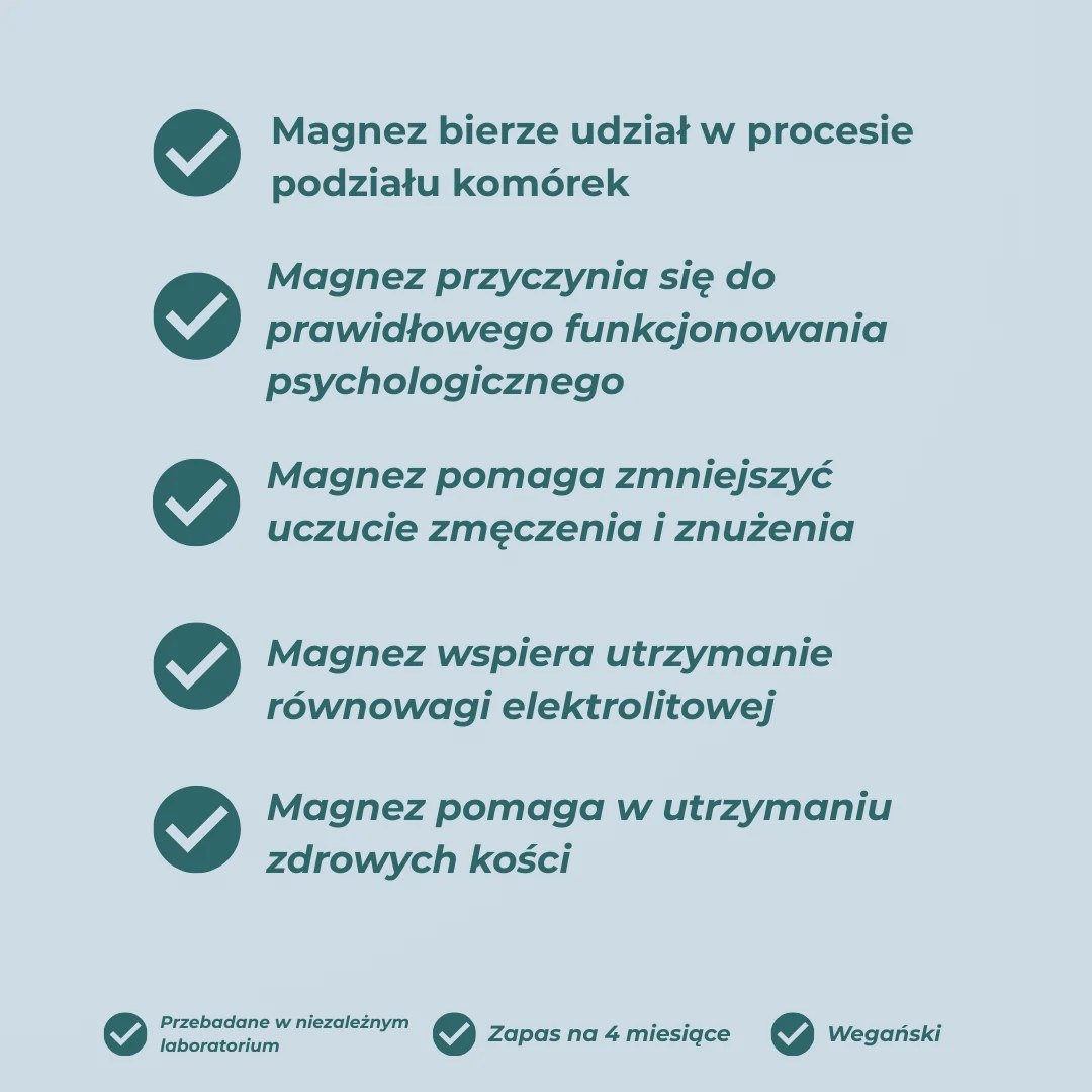 Zatwierdzone przez EFSA właściwości magnezu – wsparcie kości, zmniejszenie zmęczenia, równowaga elektrolitowa i funkcje psychologiczne